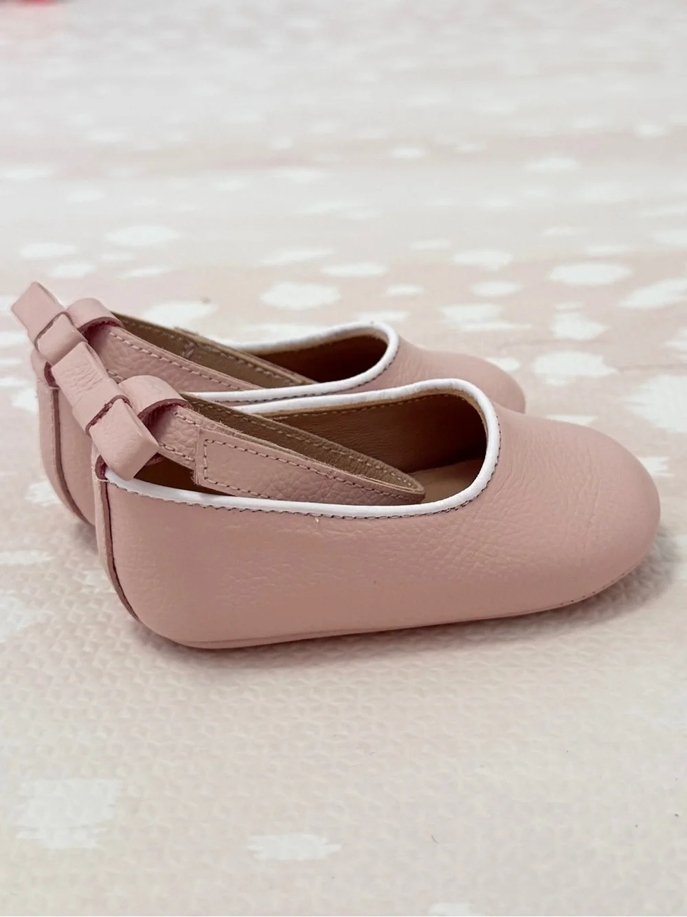 Elephantito Pink Bow Strap Baby Mary Jane Shoes